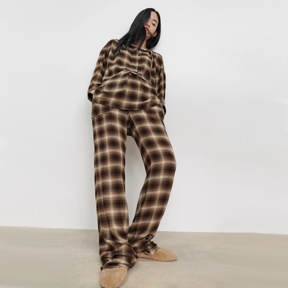 NWT Zara light brown taupe tan faux fur low heeled ballet flats, 8 - Picture 2 of 14